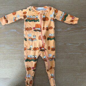 Janie and Jack Halloween Pajamas 3-6 months Charlie Brown Peanuts